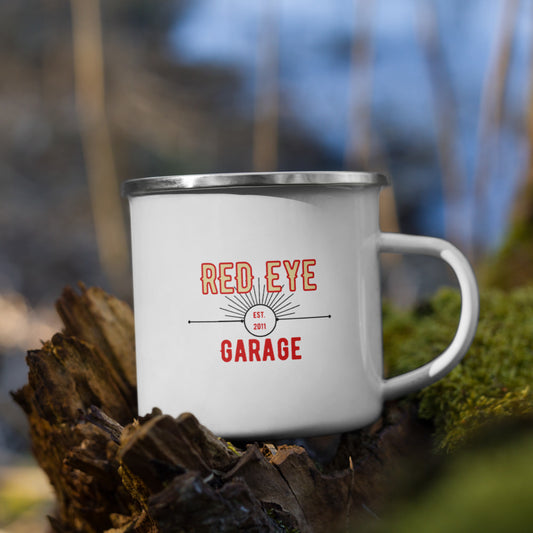 Red Eye Garage Enamel Mug